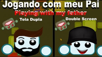 STARVE.IO - Sobrevivendo com meu Pai - Surviving with my Father / WITH DIVIDED SCREEN /TELA DIVIDIDA