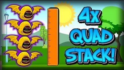 STRONGEST BOSS MONSTER MEGA-TOWER!! Flyordie.io Cosmic Bat 4X QUAD STACK! Highest Animal Upgrade!