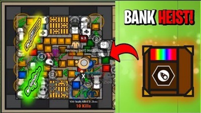 Surviv.io COPS VS ROBBERS BANK HEIST!! MOST LOOT EVER Found In the Vault!! (Surviv.io Highlights)