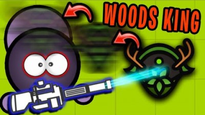 Surviv.io MINIGUN vs WOODS KING HELMET BAIT!! (Survivio Woods Mode Update)