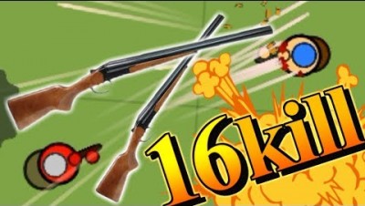 surviv.io - Solo 16kill Double Shotgun!! // Green Bullet Update