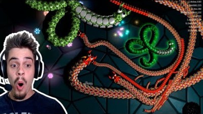 Sworm.io - CONTROLE VÁRIAS MINHOCAS CARNÍVORAS (Slitherio + Insatia) ‹ AbooT ›