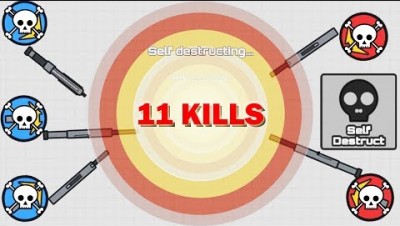 Takepoint.io - The Weapon of Self-Destruction - Trolling Players and Teams (11 Kills at Once)