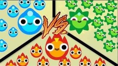 Tribs.io // WAR OF ELEMENTS // Fire VS Water VS Plants //