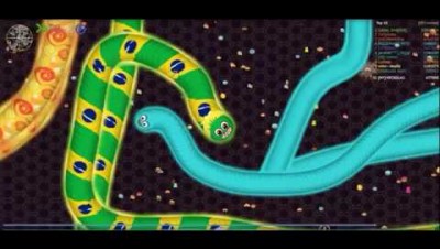 WORMATE.IO DOMINANDO COM A SKIN DO CANAL.