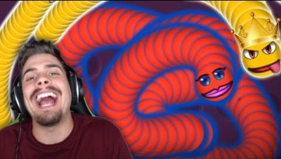 Slither.io - Jogo da Minhoca Hoje Fiz um Novo Record !!!!!!!!! 