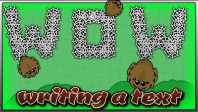 Writing a text in Mope.io ️ | can you guess what I'm drawing???!